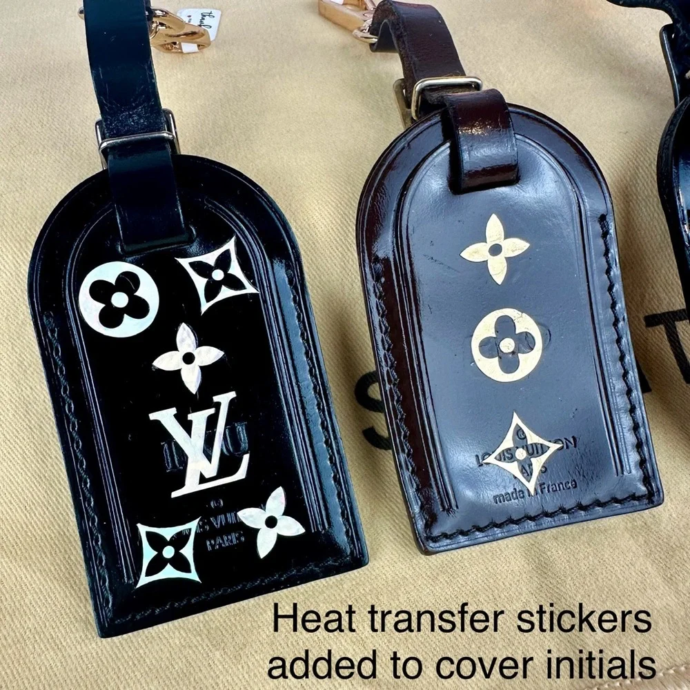 Louis Vuitton Leather Luggage Name Tag Bag charm keychains CUSTOMIZED - Picture 6 of 9